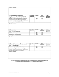 Form ECY040-144 Piles Used for Storage or Treatment Checklist for Review of Solid Waste Permit Application Per Wac 173-350-320 - Washington, Page 3
