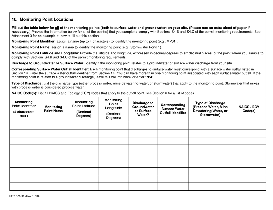 Form ECY070-36 Sand and Gravel Permit Portable Beginning of Operations Notice - Washington, Page 5