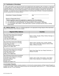 Form ECY070-36 Sand and Gravel Permit Portable Beginning of Operations Notice - Washington, Page 7