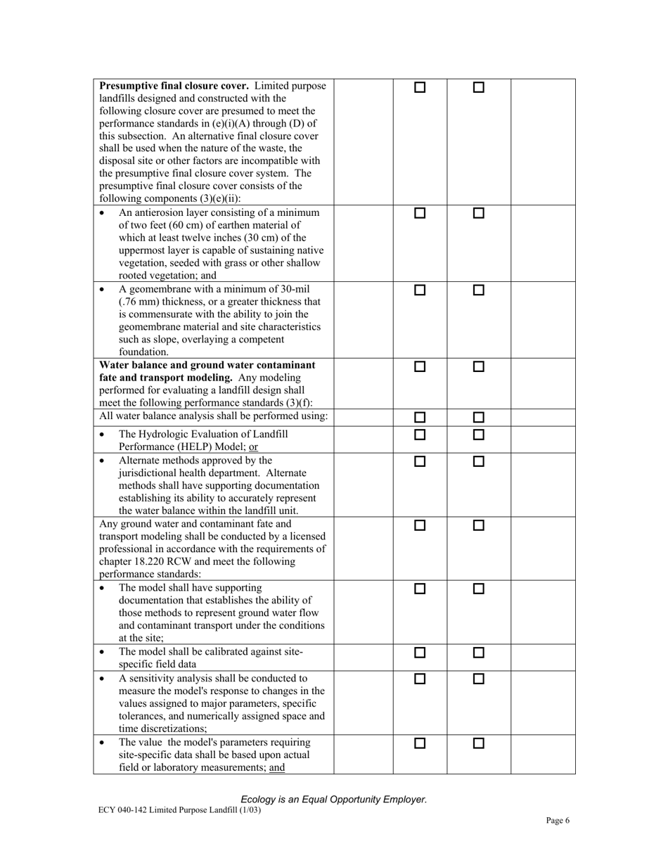 Form ECY040-142 - Fill Out, Sign Online and Download Printable PDF ...