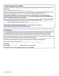 Form ECY070-558 Construction Stormwater General Permit Modification/Update - Washington, Page 4