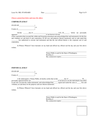Standard Real Estate Lease Agreement Template - Washington, Page 8