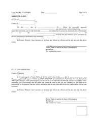 Standard Real Estate Lease Agreement Template - Washington, Page 9