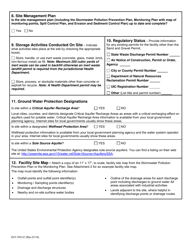 Form ECY070-31 Notice of Intent - Application for Coverage for Non-portable Operations Under the Sand and Gravel General Permit - Washington, Page 3
