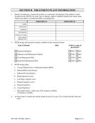 Form ECY040-178 Application for a State Waste Discharge Permit to Discharge Domestic Wastewater to Ground Water by Land Treatment or Application - Washington, Page 3
