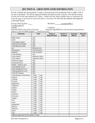 Form ECY040-178 Application for a State Waste Discharge Permit to Discharge Domestic Wastewater to Ground Water by Land Treatment or Application - Washington, Page 9