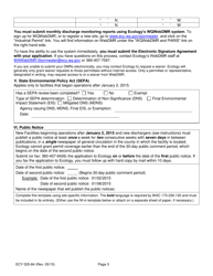 Form ECY020-84 &quot;Industrial Stormwater General Permit Application Form (Notice of Intent)&quot; - Washington, Page 3
