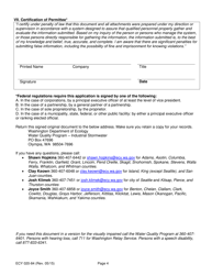 Form ECY020-84 &quot;Industrial Stormwater General Permit Application Form (Notice of Intent)&quot; - Washington, Page 5