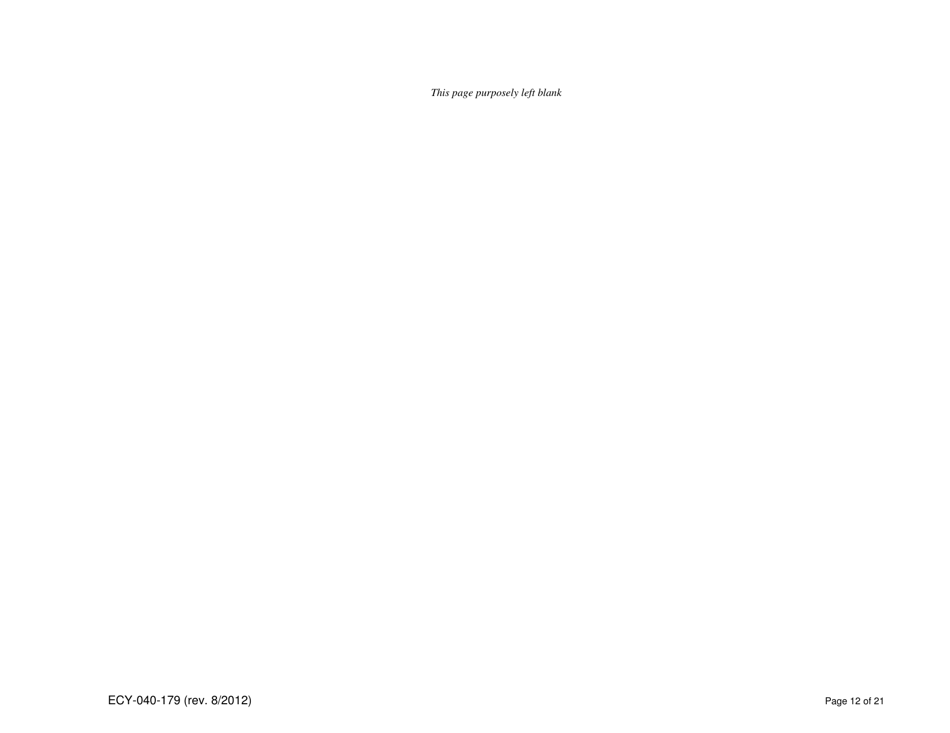 Form ECY040-179 Application for a State Waste Discharge Permit to Discharge Industrial Wastewater to Ground Water by Land Treatment or Application - Washington, Page 12