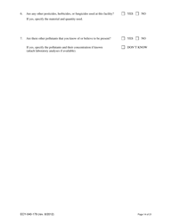 Form ECY040-179 Application for a State Waste Discharge Permit to Discharge Industrial Wastewater to Ground Water by Land Treatment or Application - Washington, Page 14