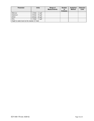 Form ECY040-179 Application for a State Waste Discharge Permit to Discharge Industrial Wastewater to Ground Water by Land Treatment or Application - Washington, Page 16