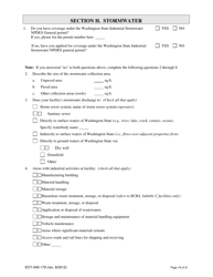 Form ECY040-179 Application for a State Waste Discharge Permit to Discharge Industrial Wastewater to Ground Water by Land Treatment or Application - Washington, Page 19