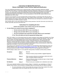 Document preview: Instructions for Marbled Murrelet Form Western Washington Forest Practices Application/Notification - Washington