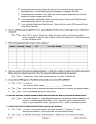 Forest Practices Application/Notification - Eastern Washington - Washington, Page 2