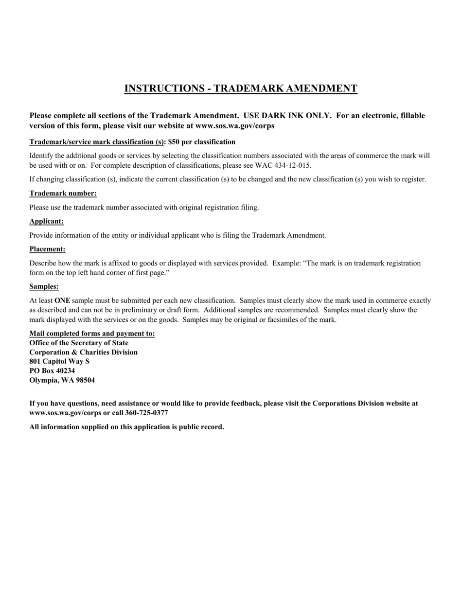 Trademark Amendment - Washington, Page 3