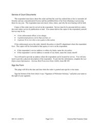 Instructions for Form XR141 Extreme Risk Protection Order - Washington, Page 3