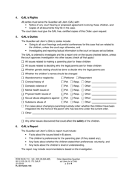 Form FL All Family146 Order Appointing Guardian Ad Litem for a Child - Washington, Page 2