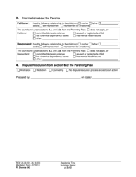 Form FL Divorce243 Residential Time Summary Report - Washington, Page 2