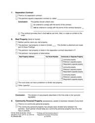 Form FL Divorce232 Findings and Conclusions About a Registered Domestic Partnership - Washington, Page 3
