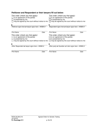 Form FL Parentage311 Agreed Order for Genetic Testing - Washington, Page 3