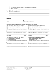 Form FL Parentage317 Final Order Denying Parentage Petition - Washington, Page 3