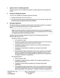 Form FL Parentage363 Motion to Validate Genetic Surrogacy Agreement - Washington, Page 2