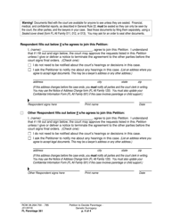 Form FL Parentage361 Petition to Decide Parentage - Genetic Surrogacy - Washington, Page 4