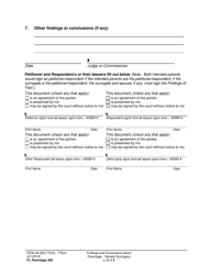 Form FL Parentage369 Findings and Conclusions About Parentage - Genetic Surrogacy - Washington, Page 3