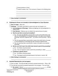 Form FL Parentage315 Findings and Conclusions About Parentage - Washington, Page 5