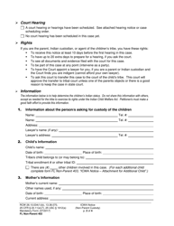 Form FL Non-Parent402 Indian Child Welfare Act Notice (Non-parent Custody) - Washington, Page 2
