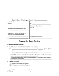 Form FL Visits485 Request for Court Review - Washington