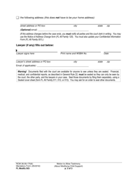 Form FL Modify503 Motion to Allow Testimony (About Modifying Child Support) - Washington, Page 3
