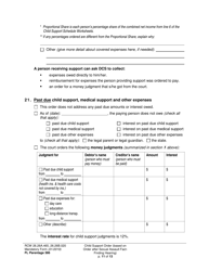 Form FL Parentage386 Child Support Order (Based on Order After Sexual Assault Fact-Finding Hearing) - Washington, Page 11