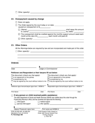 Form FL Parentage386 Child Support Order (Based on Order After Sexual Assault Fact-Finding Hearing) - Washington, Page 12
