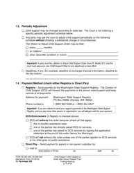 Form FL Parentage386 Child Support Order (Based on Order After Sexual Assault Fact-Finding Hearing) - Washington, Page 7