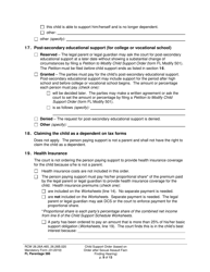 Form FL Parentage386 Child Support Order (Based on Order After Sexual Assault Fact-Finding Hearing) - Washington, Page 9