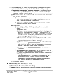 Form FL Modify610 Final Order and Findings on Petition to Change a Parenting Plan, Residential Schedule or Custody Order - Washington, Page 2