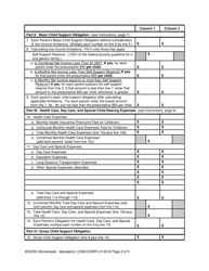 Washington State Child Support Schedule Worksheets - Washington, Page 2