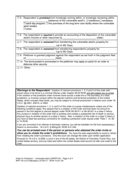 Form WPF VA-3.015 Order for Protection - Vulnerable Adult - Washington, Page 3