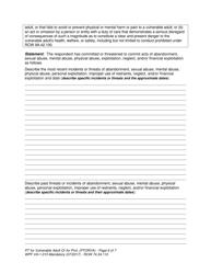Form WPF VA-1.015 Petition for Vulnerable Adult Order for Protection - Washington, Page 6