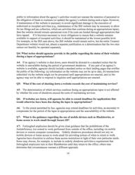 M-13-22 - Memorandum for the Heads of Executive Departments and Agencies (Planning for Agency Operations During a Potential Lapse in Appropriations), Page 14