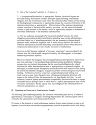 M-13-22 - Memorandum for the Heads of Executive Departments and Agencies (Planning for Agency Operations During a Potential Lapse in Appropriations), Page 5