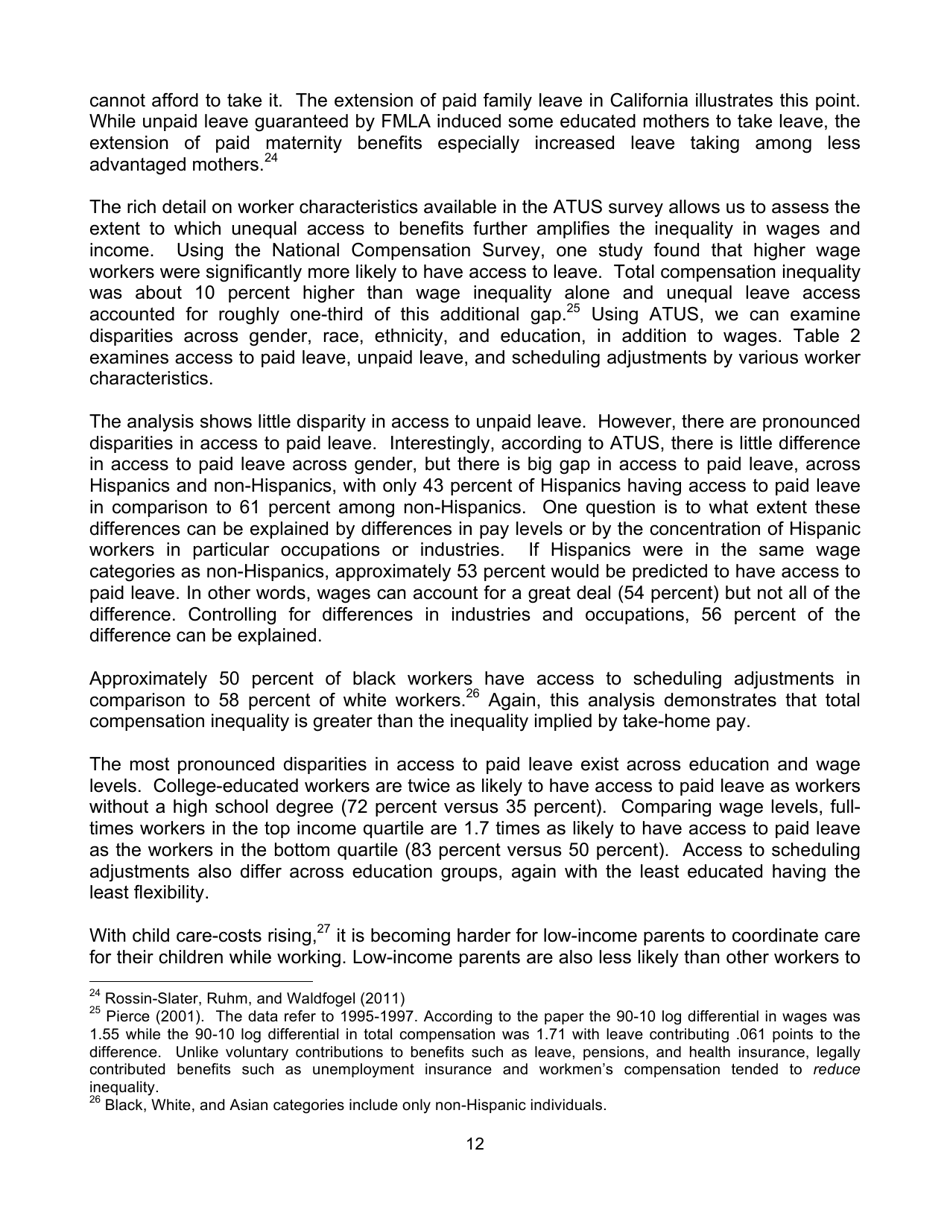 The Economics of Paid and Unpaid Leave - the Council of Economic Advisers, Page 13