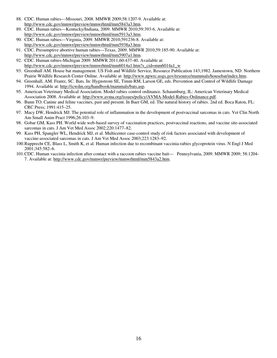 Memorandum (Compendium of Animal Rabies Prevention and Control, 2011) - National Association of State Public Health Veterinarians, Inc., Page 16