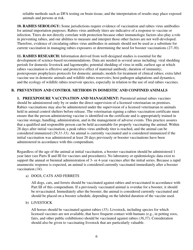 Memorandum (Compendium of Animal Rabies Prevention and Control, 2011) - National Association of State Public Health Veterinarians, Inc., Page 6