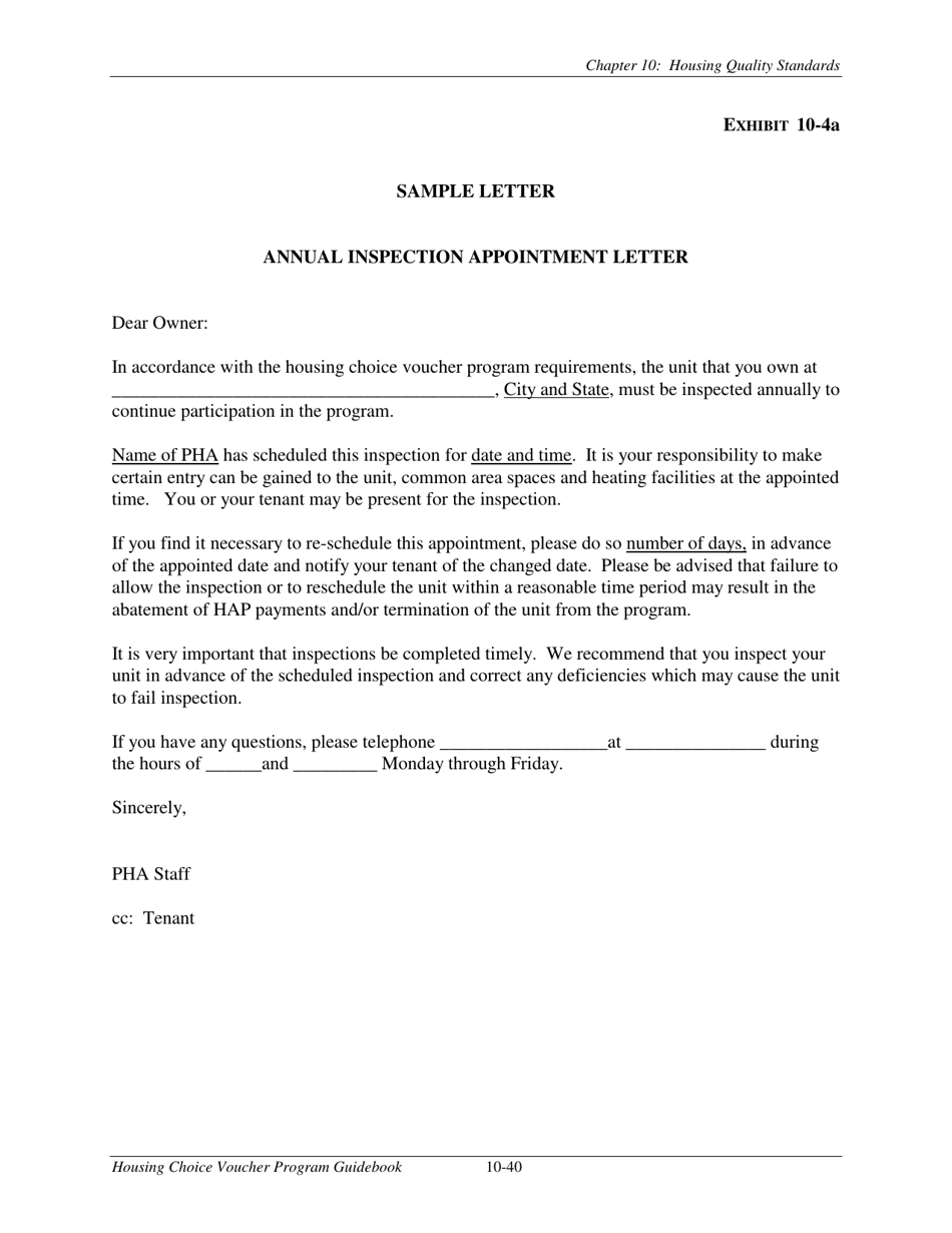 Chapter 10 Housing Quality Standards Housing Choice Voucher Program