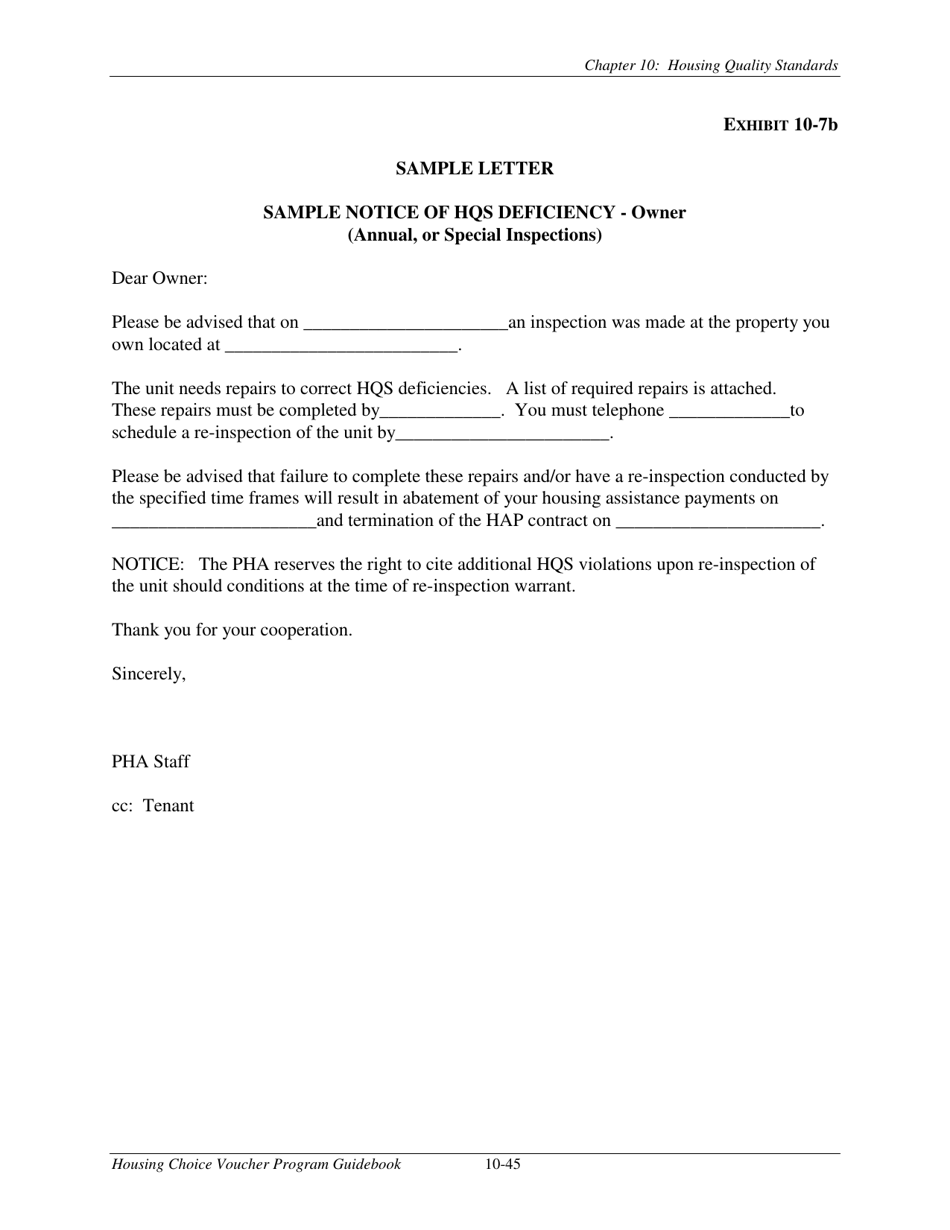 Chapter 10: Housing Quality Standards - Housing Choice Voucher Program Guidebook, Page 47