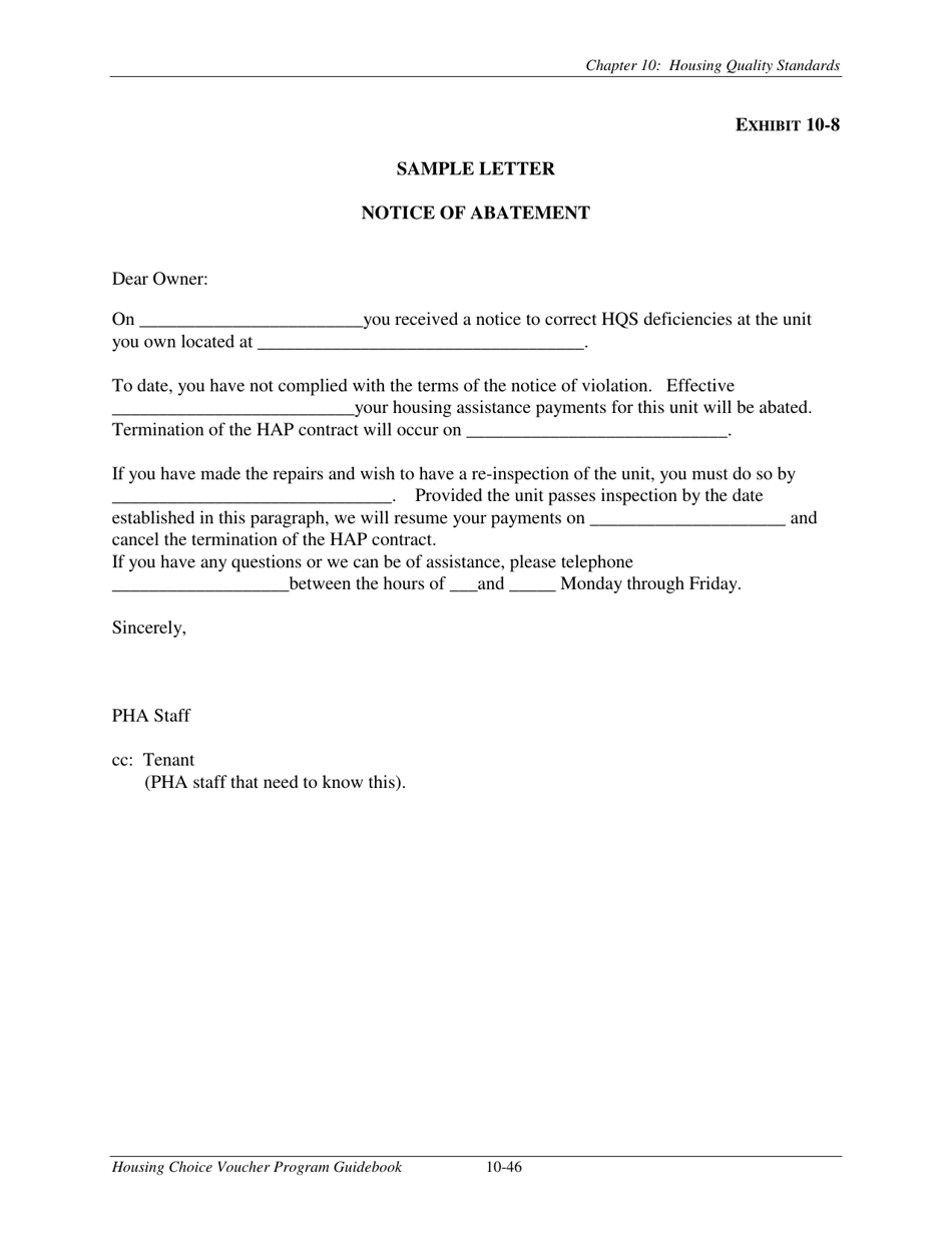 Chapter 10: Housing Quality Standards - Housing Choice Voucher Program Guidebook, Page 48