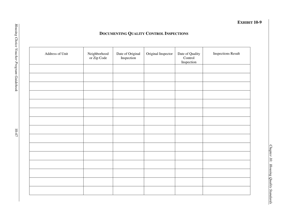 Chapter 10: Housing Quality Standards - Housing Choice Voucher Program Guidebook, Page 49