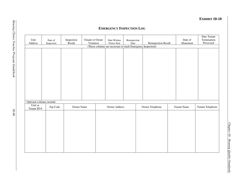 Chapter 10: Housing Quality Standards - Housing Choice Voucher Program Guidebook, Page 50